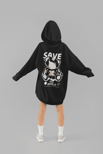 Damen kapuzenpullover save - damen, "save